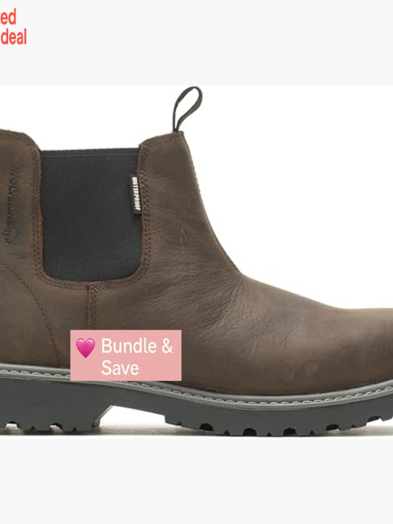 Waterproof Steel Toe Chelsea Work Boot - Pull On Ankle Boot
